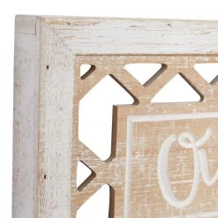 UMA Home Accents Wooden Geometric Sign With Sentiment (Various Styles)