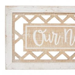 UMA Home Accents Wooden Geometric Sign With Sentiment (Various Styles)