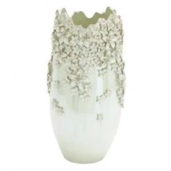 UMA Vases, Bottles, & Containers Ceramic Vase With Flower Design