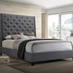 PFC Furniture Industries Bedding Chantilly King Bed Frame, Grey