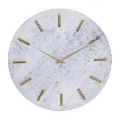 UMA White Marble Wall Clock Wall Clocks