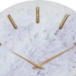 UMA White Marble Wall Clock Wall Clocks