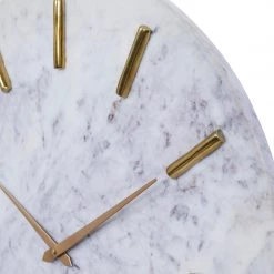 UMA White Marble Wall Clock Wall Clocks