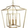UMA Gold Metal Chandelier