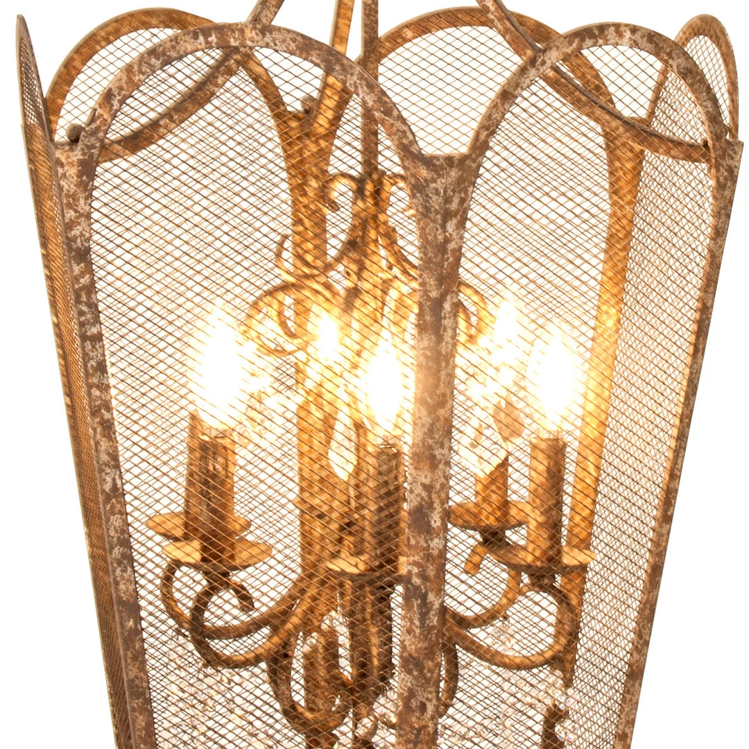 UMA Distressed Metal Chandelier 2 UMA Distressed Metal Chandelier
