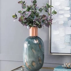 A&B Home Green Glass Vase Home Accents