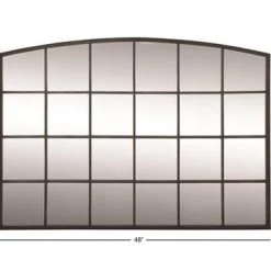 UMA Arched Metal Framed Wall Mirror