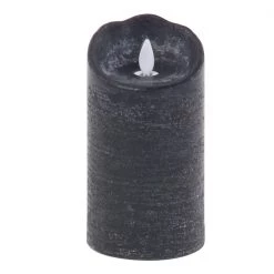 UMA Black Flameless LED Wax Candle Porch View Home Candles