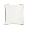 Cloud 9 Design Pillows Noah White Gold Velvet Pillow