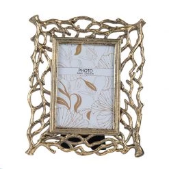 A&B Home Gold Branch Photo Frame