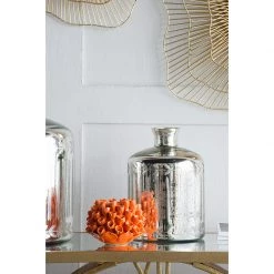 A&B Home Silver Glass Vase 6 A&B Home Silver Glass Vase