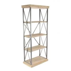 UMA Wood & Metal Shelf Accent Furniture