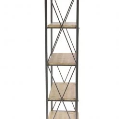 UMA Wood & Metal Shelf Accent Furniture