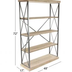 UMA Wood & Metal Shelf