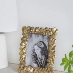 A&B Home Gold Leaf Photo Frame Home Accents