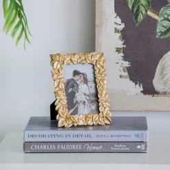 A&B Home Gold Leaf Photo Frame Home Accents