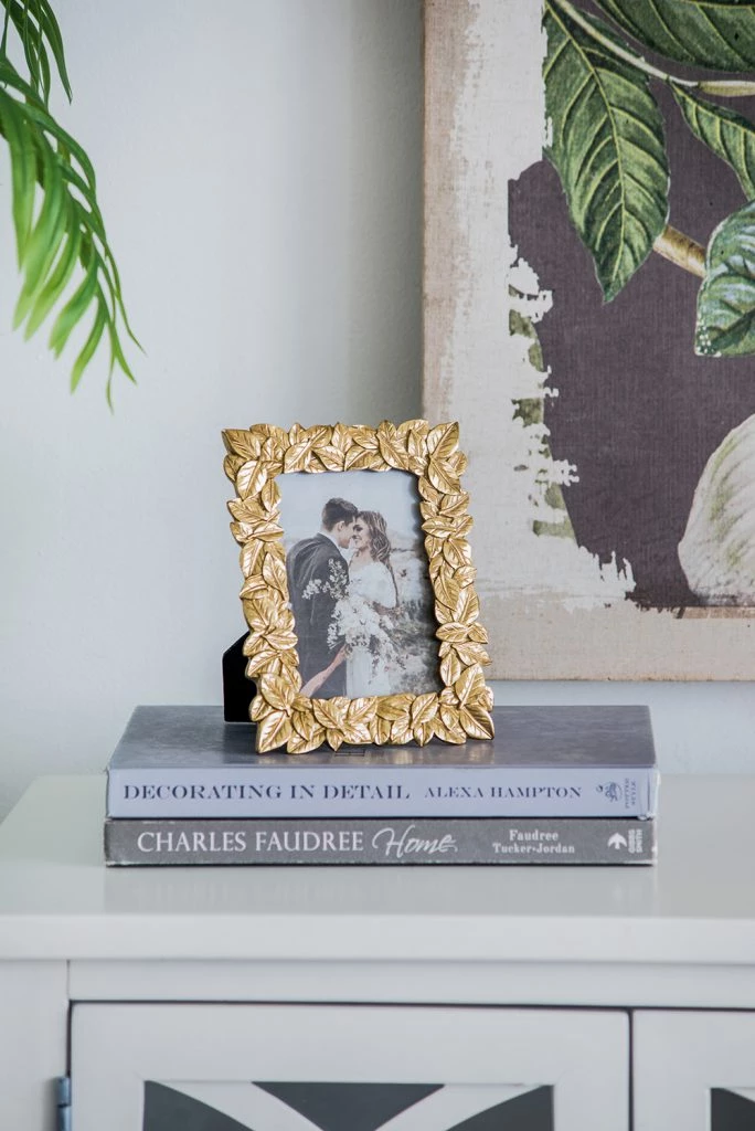 A&B Home Gold Leaf Photo Frame Home Accents 1 A&B Home Gold Leaf Photo Frame Home Accents