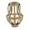 UMA Home Accents Beaded Wood And Glass Lantern