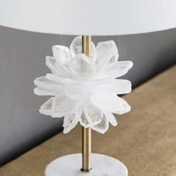 A&B Home Selenite And Marble Table Lamp