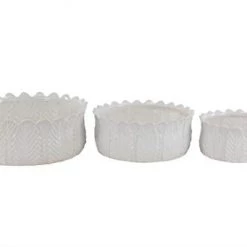 UMA White Contemporary Ceramic Planter (Various Sizes)