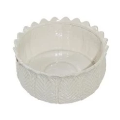 UMA White Contemporary Ceramic Planter (Various Sizes)