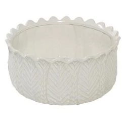 UMA White Contemporary Ceramic Planter (Various Sizes)