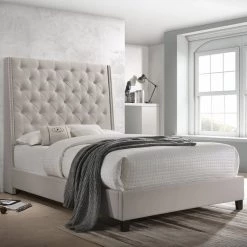 PFC Furniture Industries Bedding Chantilly King Bed Frame, Khaki