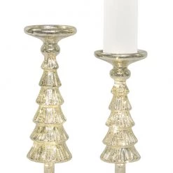 Melrose Vintage LED Candleholders, Set Of 2