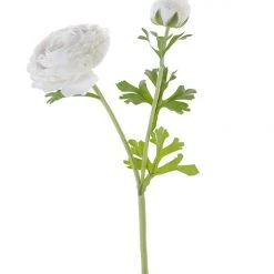 American Best Floral Stems 23" Real Touch Open Ranunculus Stem, Cream