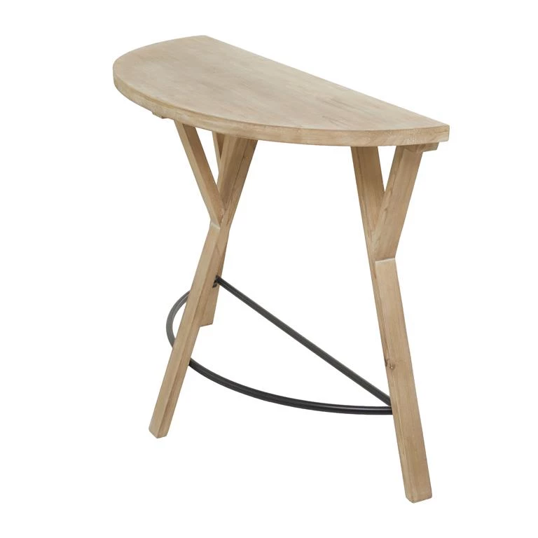 UMA Brown Wood Modern Farmhouse Console Table 3 UMA Brown Wood Modern Farmhouse Console Table