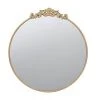 A&B Home Mirrors Gold Baroque Mirror, Round