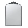 A&B Home Mirrors Black Baroque Mirror, Tall