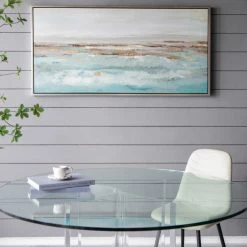 A&B Home Shoreline Oil Painting Wall Art