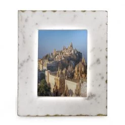 A&B Home Marble Photo Frame W/ Gold Home Accents