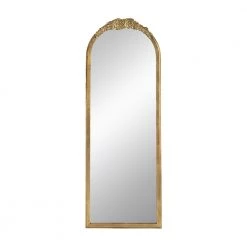 A&B Home Etienne Wood Floor Mirror
