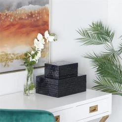 UMA Glossy Black Storage Box (Various Sizes)