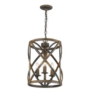 Golden Lighting Chandeliers Alcott Chandelier, Antique Black Iron
