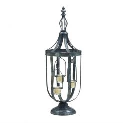UMA Candleholders Gray Iron Lantern
