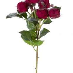 American Best 22" English Rose Buds Stem, Crimson