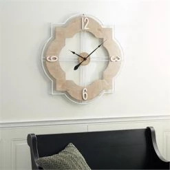 UMA Metal & Natural Wood Wall Clock