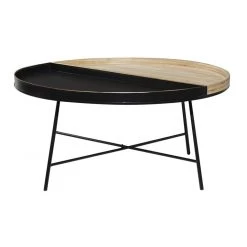 UMA Black Metal Contemporary Coffee Table (Various Sizes)