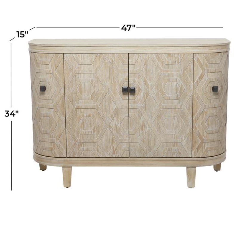 UMA Brown Wood Cabinet Consoles, Breakfronts, & Sideboards 2 UMA Brown Wood Cabinet Consoles, Breakfronts, & Sideboards