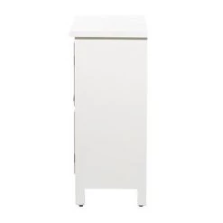 UMA Consoles, Breakfronts, & Sideboards White Wood & Glass Cabinet