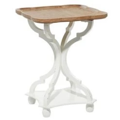 UMA Accent Furniture Wood Accent Table With Scalloped Top (Various Styles)