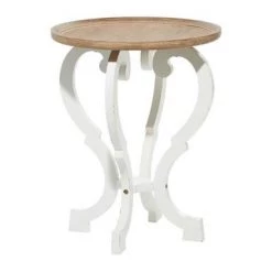 UMA Accent Furniture Wood Accent Table With Scalloped Top (Various Styles)