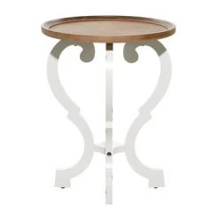 UMA Accent Furniture Wood Accent Table With Scalloped Top (Various Styles)
