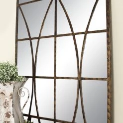 UMA Distressed Metal Wall Mirror