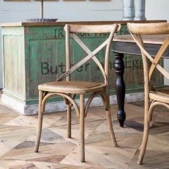 Park Hill Collection Wooden Cross Back Chair