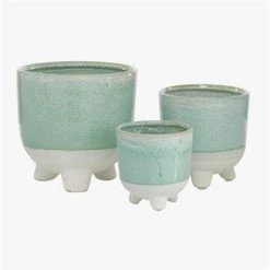 UMA Green Ceramic Planter (Various Sizes) Plants & Potted Items