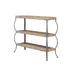 UMA Consoles, Breakfronts, & Sideboards Brown Iron Rustic Console Table